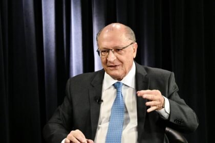 Vice-presidente da República, Geraldo Alckmin também defendeu o fortalecimento da indústria nacional e a abertura de mercados para a exportação de itens produzidos pelo setor industrial — Foto: Cadu Gomes/VPR