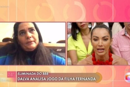 Dona Dalva, mãe de Fernanda, no Encontro com Patrícia Poeta