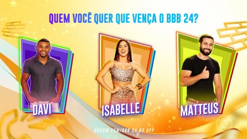 Enquete BBB 24: quem você quer que vença o reality show?