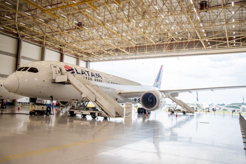 Boeing 787-9 Dreamliner da Latam — Foto: Divulgação/Latam